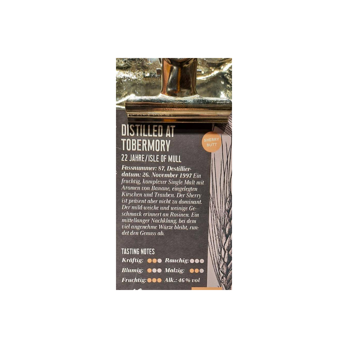 Tobermory 1997 22 Years Single Malt Whisky