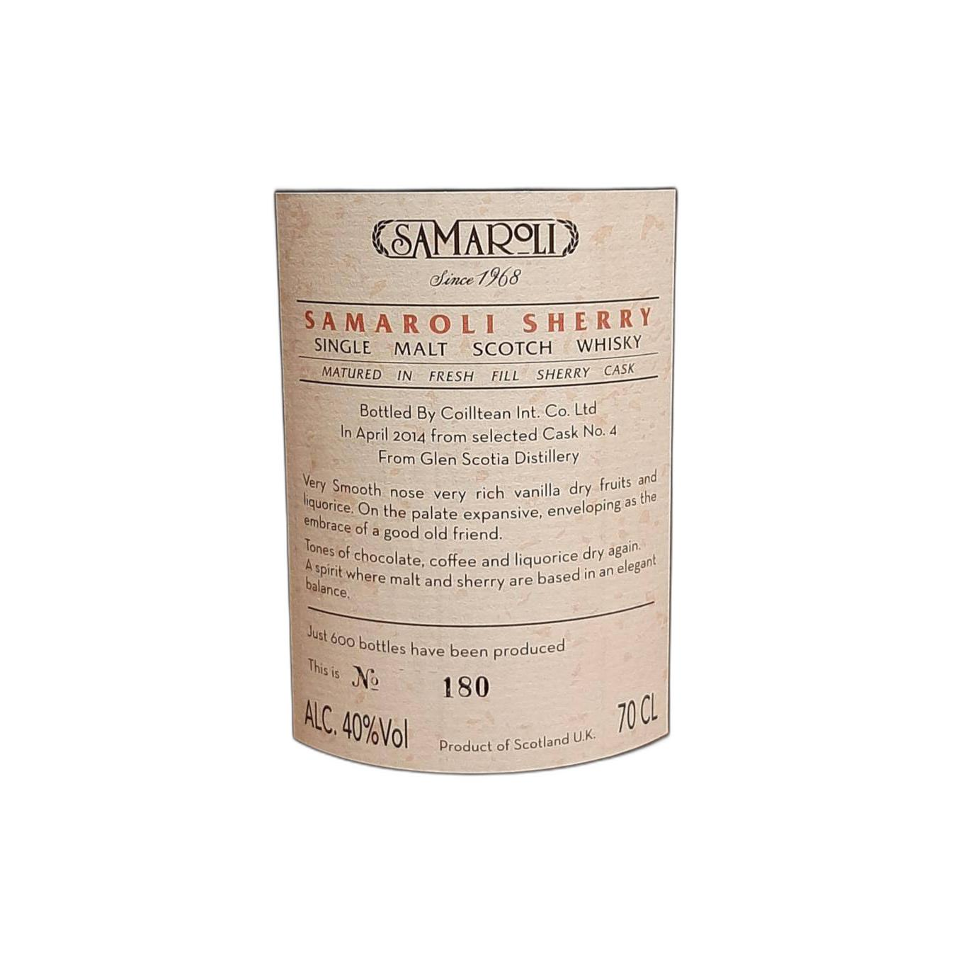 Glen Scotia 1992 21 Years Single Malt Whisky 2
