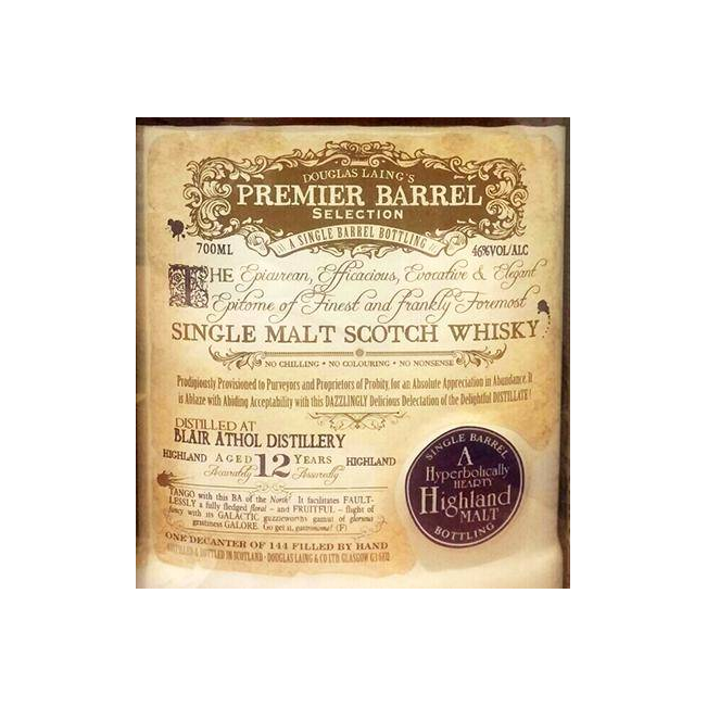 Blair Athol 12 Years Single Malt Whisky