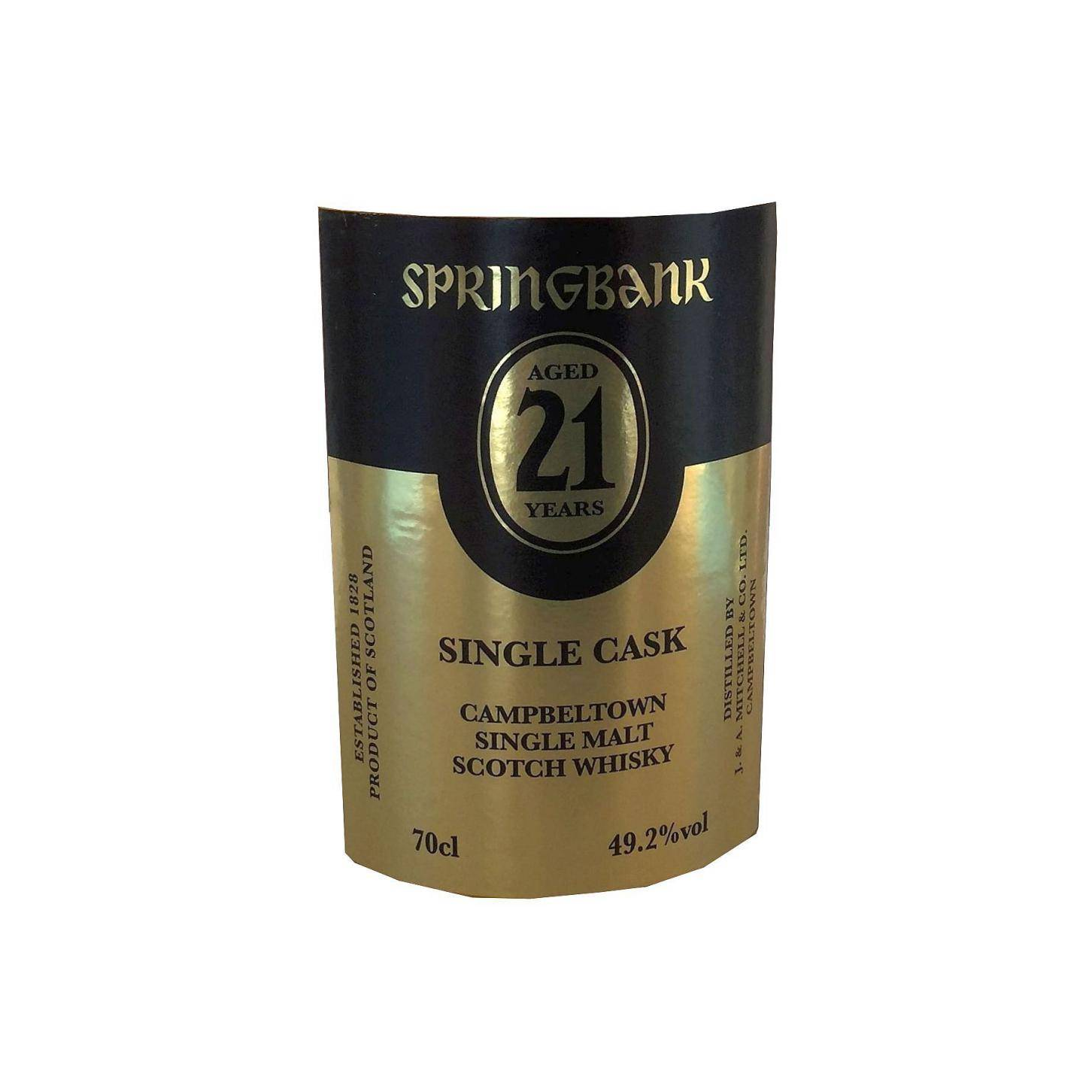 Springbank Single Cask 21 Years Single Malt Whisky 3
