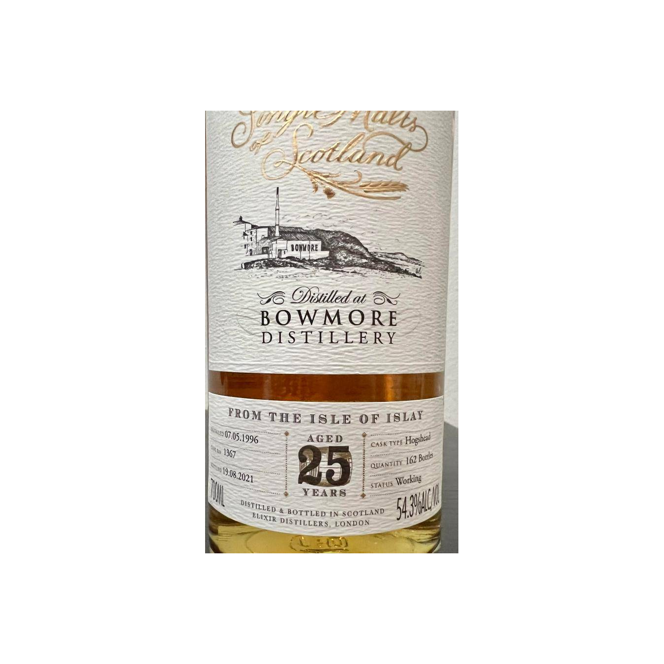 Bowmore The Single Malts of Scotland 1996 25 Years Single Malt Whisky 2