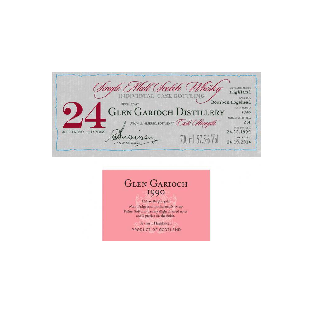 Glen Garioch Individual Cask Bottling 1990 24 Years Single Malt Whisky 3