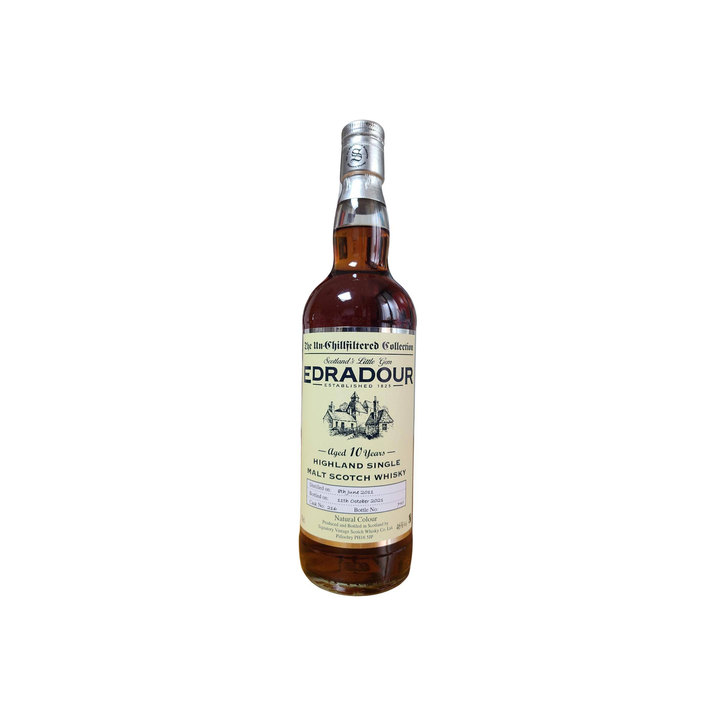 Edradour The Un-Chillfiltered Collection 2011 10 Years Single Malt Whisky