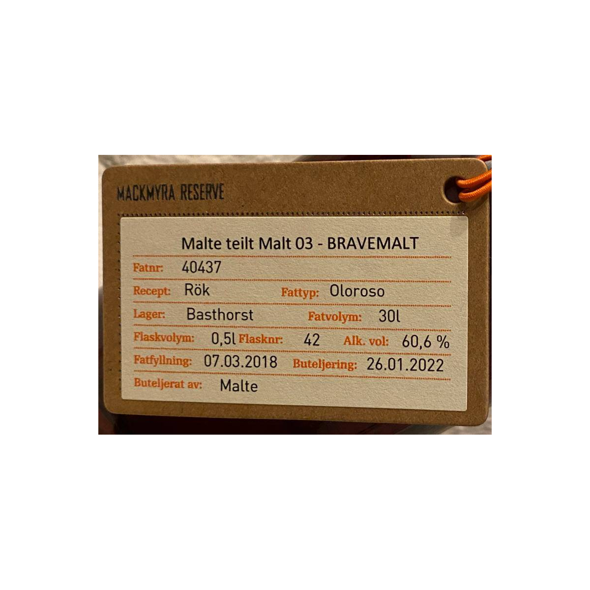 Mackmyra Reserve 2018 3 Years Single Malt Whisky 3