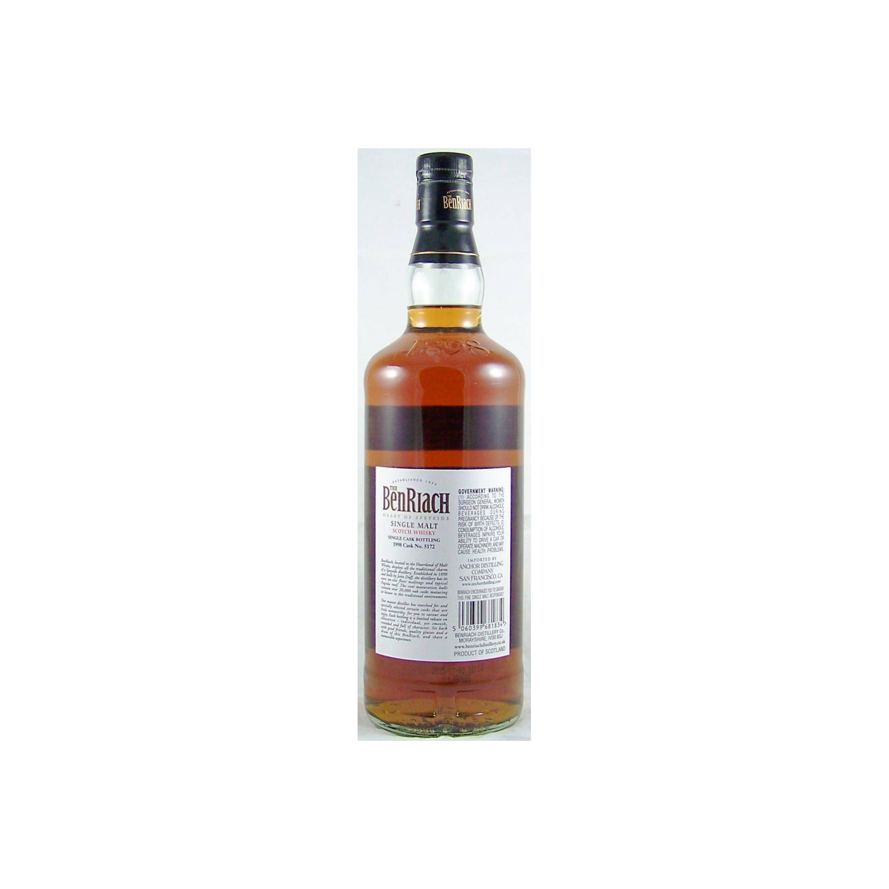 BenRiach Individual Cask Bottling 1998 17 Years Single Malt Whisky 3