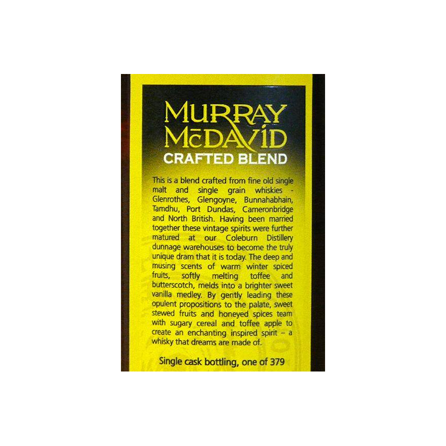 Murray McDavid 1980 35 Years Blended Whisky 3