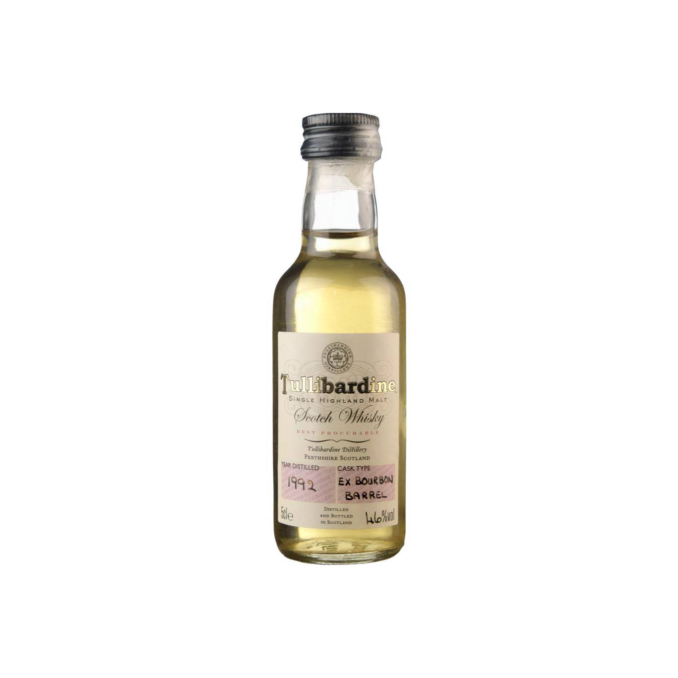 Tullibardine Miniature 1992 Single Malt Whisky 2