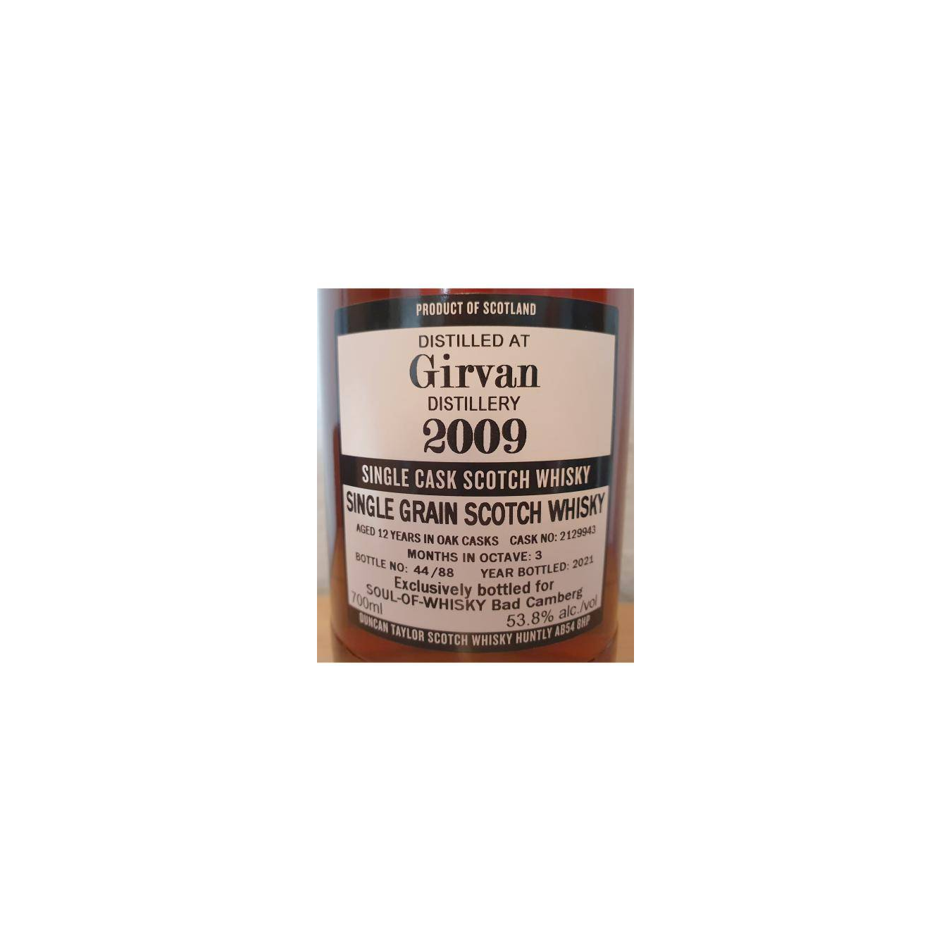 Girvan The Octave 2009 12 Years Single Grain Whisky 3