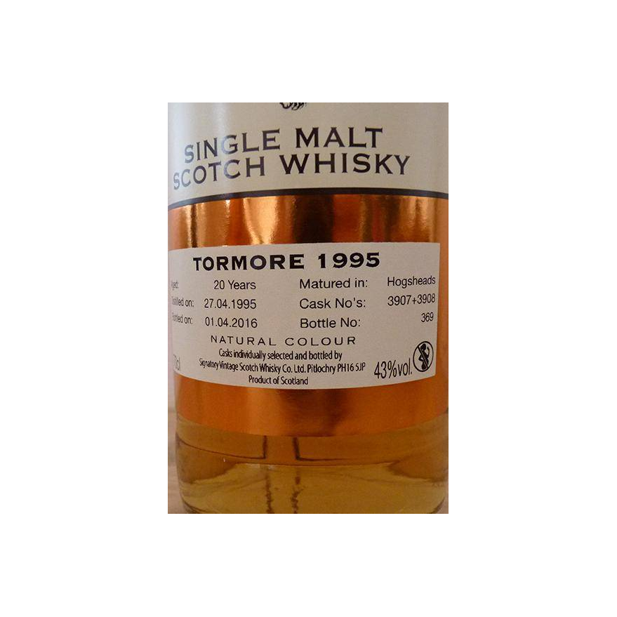 Tormore Vintage Collection 1995 20 Years Single Malt Whisky 3