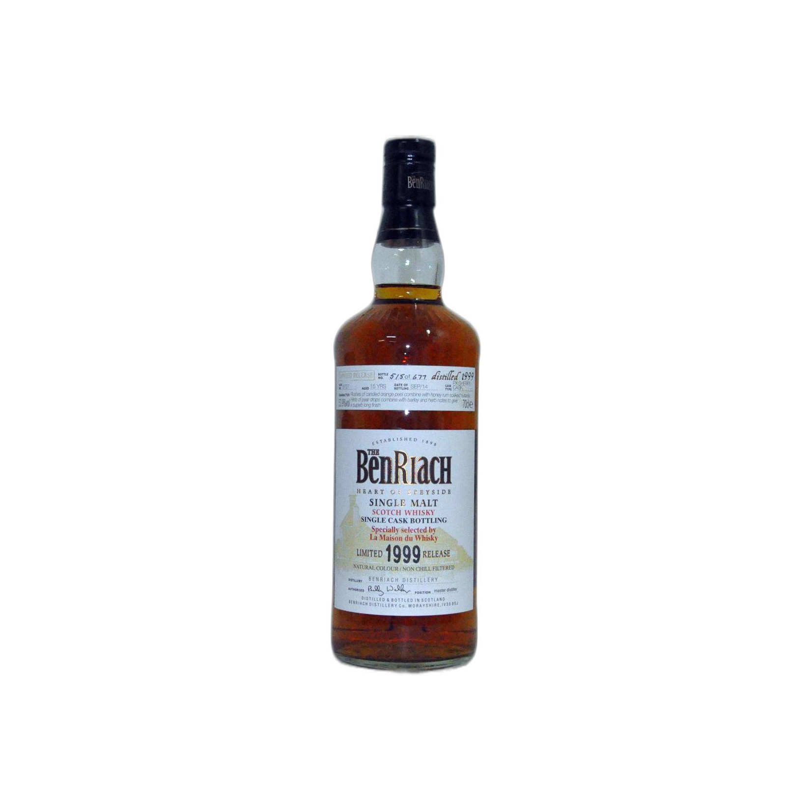BenRiach Individual Cask Bottling 1999 15 Years Single Malt Whisky