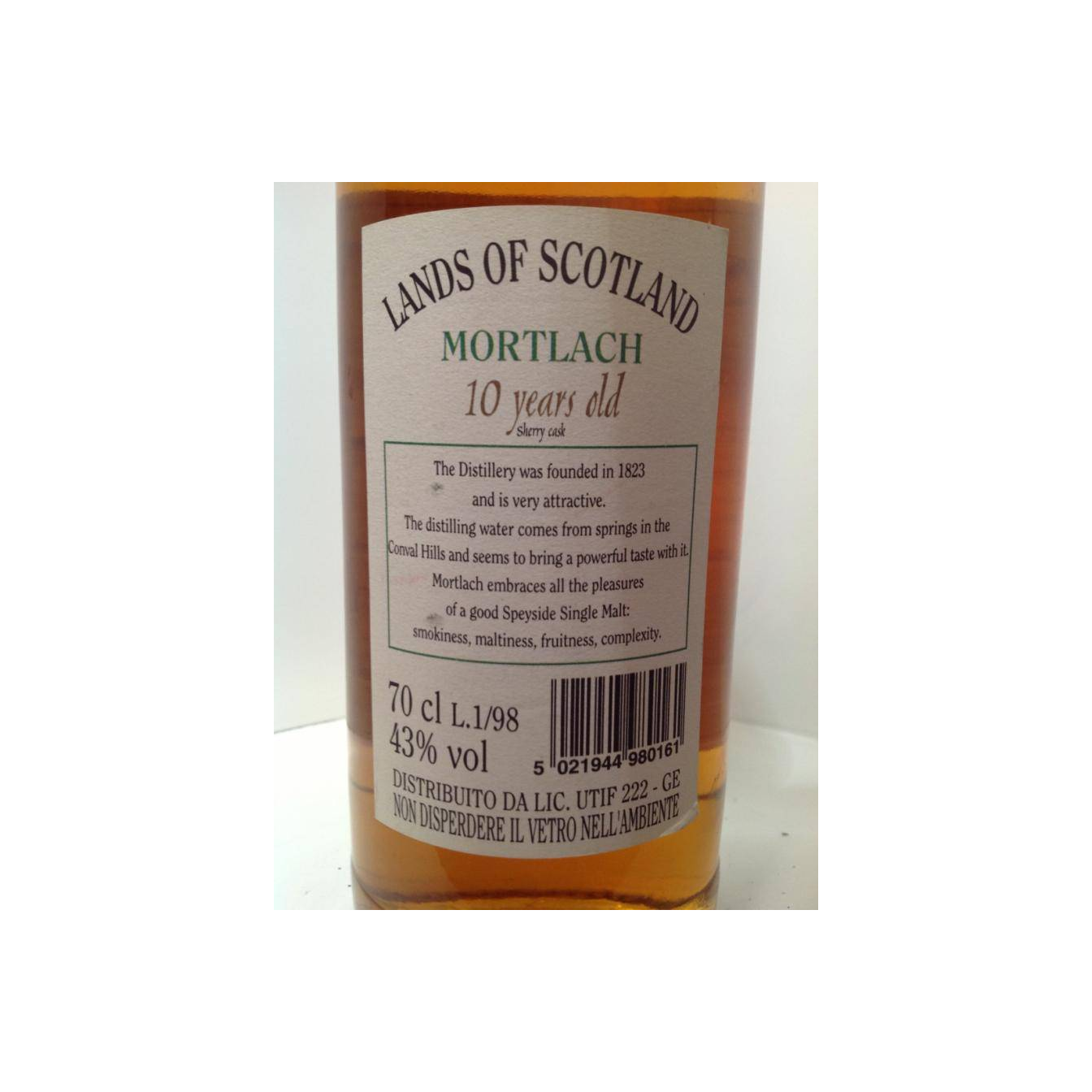 Mortlach 1988 10 Years Single Malt Whisky 2