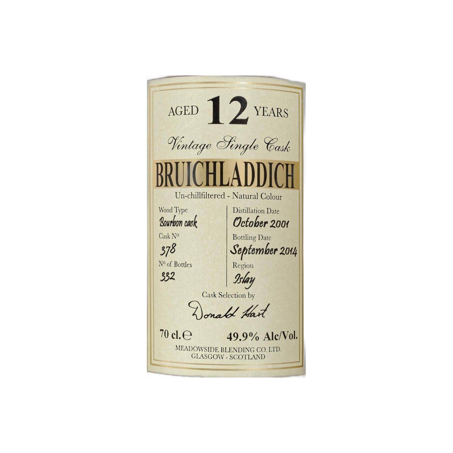 Bruichladdich 2001 12 Years Single Malt Whisky 2