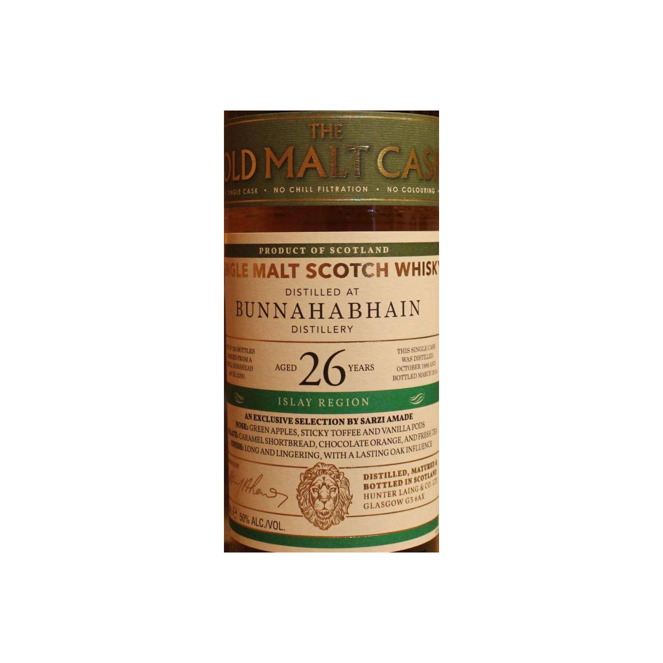 Bunnahabhain Old Malt Cask 1989 26 Years Single Malt Whisky