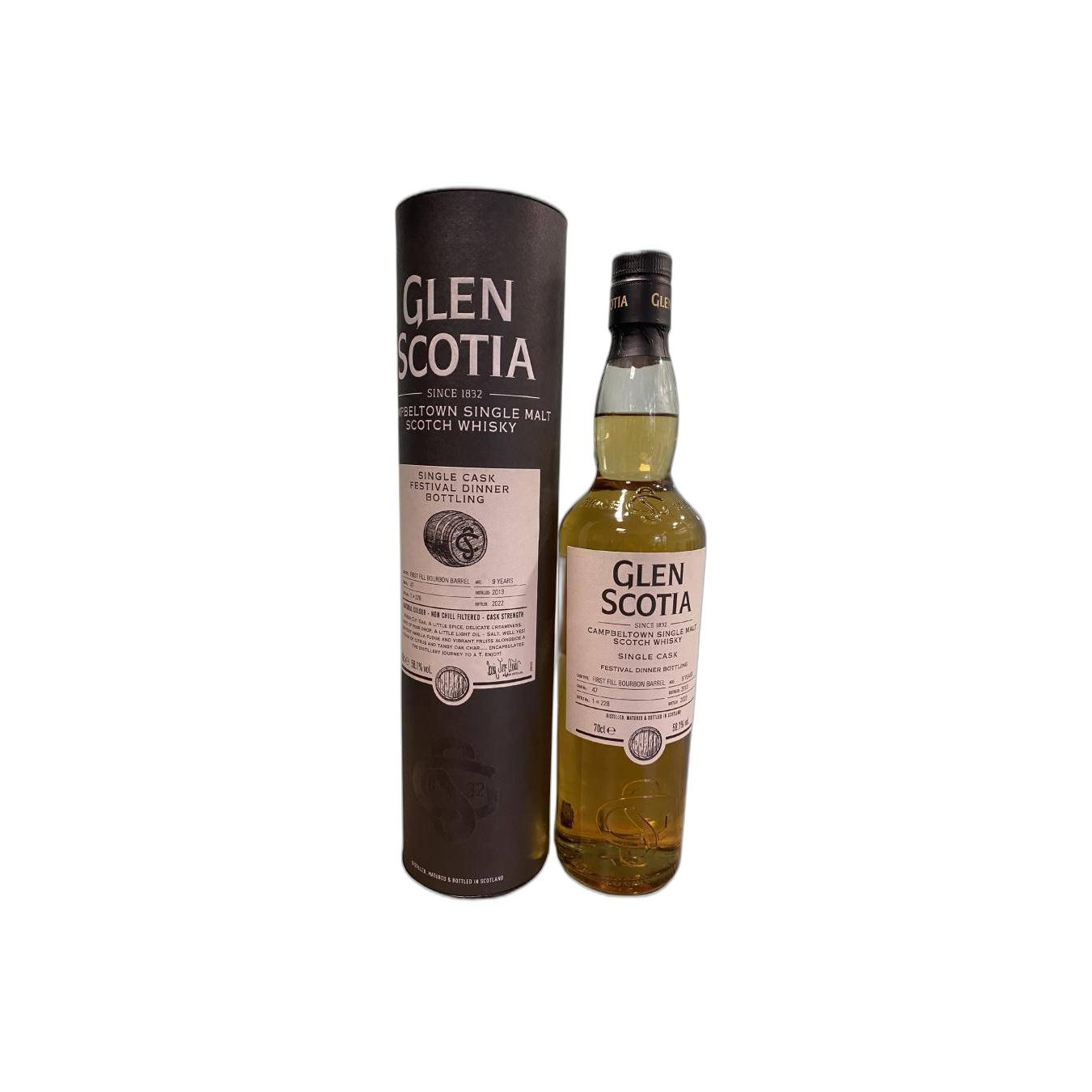 Glen Scotia Single Cask 2013 9 Years Single Malt Whisky