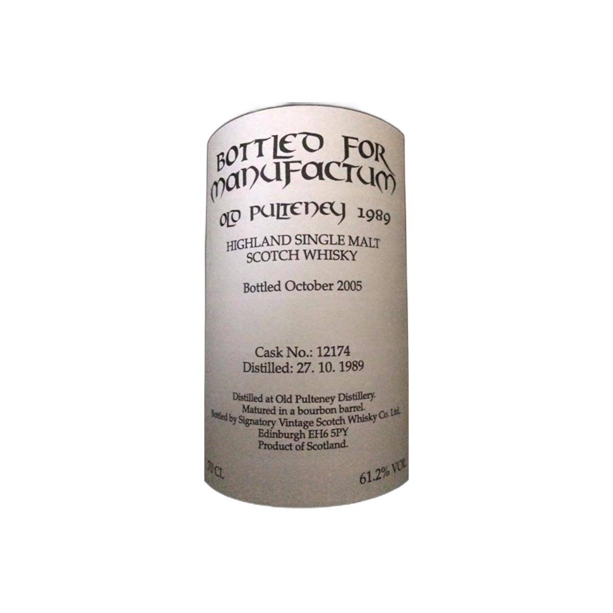 Old Pulteney 1989 15 Years Single Malt Whisky
