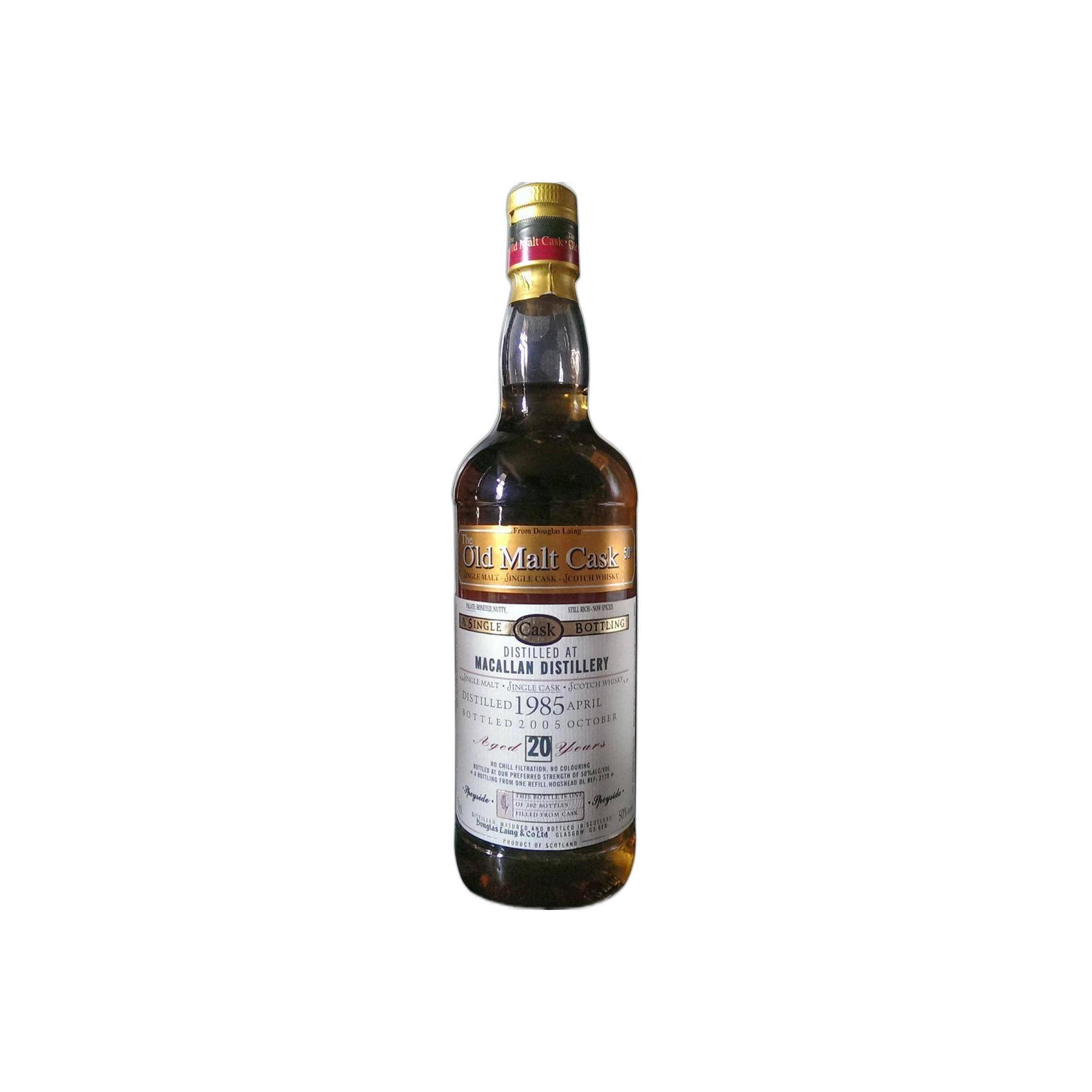 The Macallan Old Malt Cask 1985 20 Years Single Malt Whisky