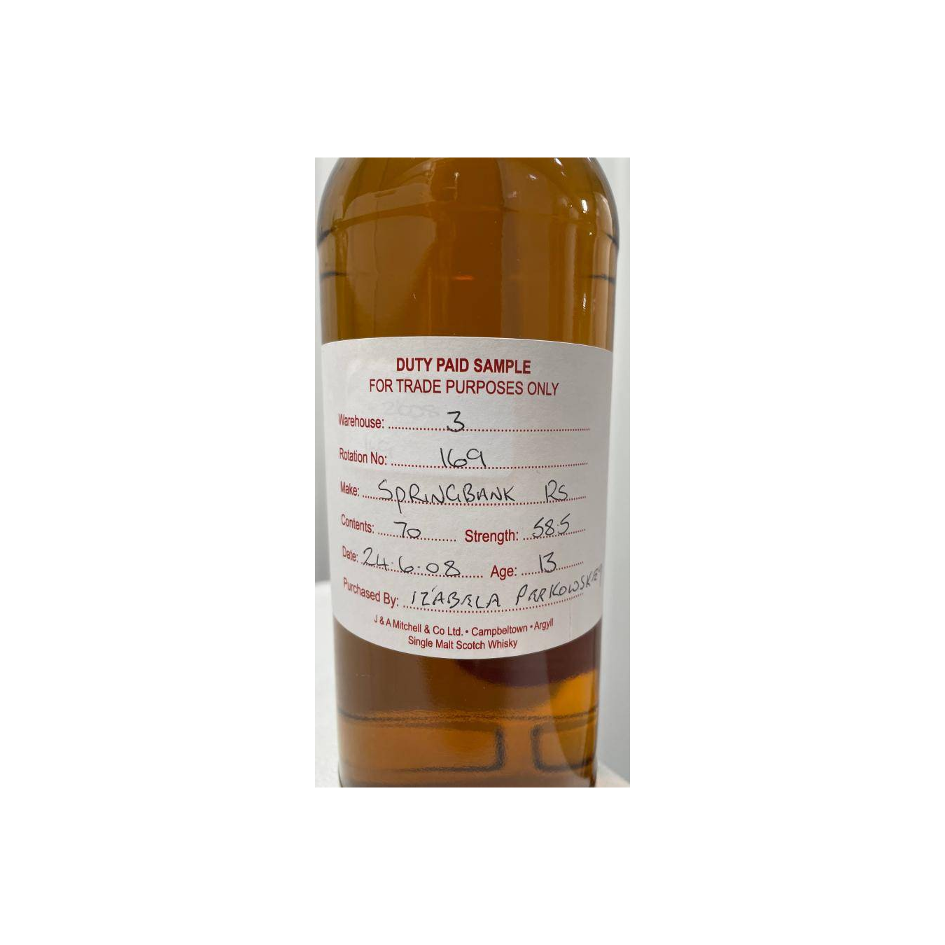 Springbank 2008 13 Years Single Malt Whisky 2