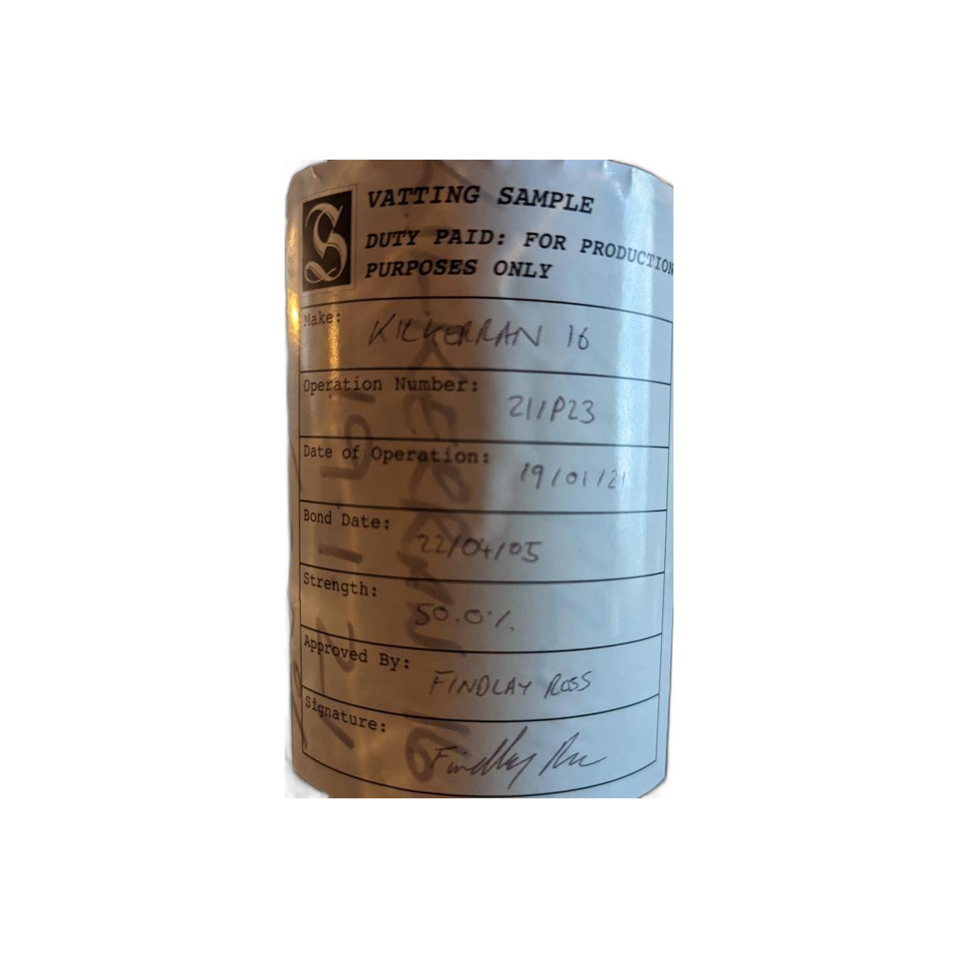 Kilkerran 2005 16 Years Single Malt Whisky