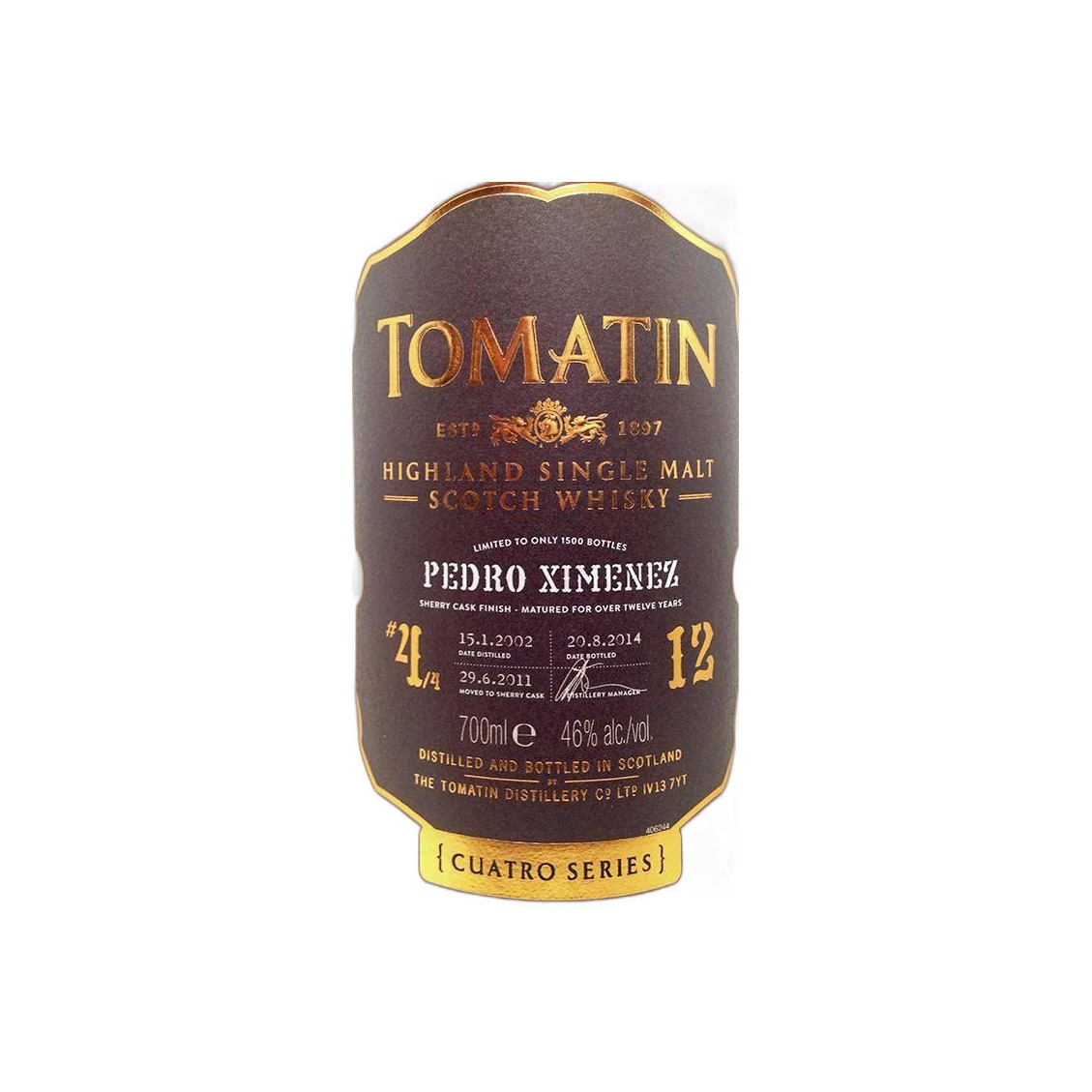 Tomatin 2002 12 Years Single Malt Whisky 3