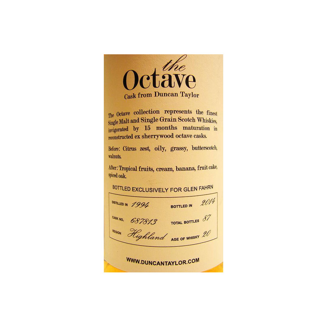 Tomatin The Octave 1994 20 Years Single Malt Whisky 2