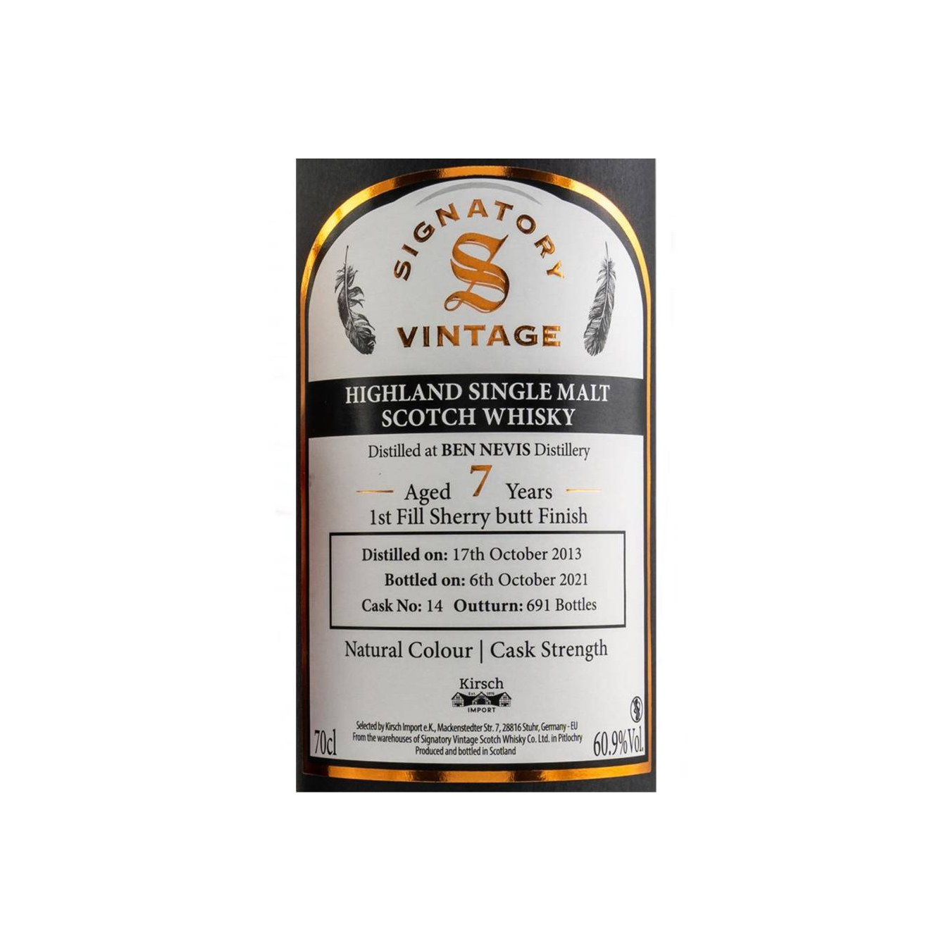 Ben Nevis 2013 7 Years Single Malt Whisky 3