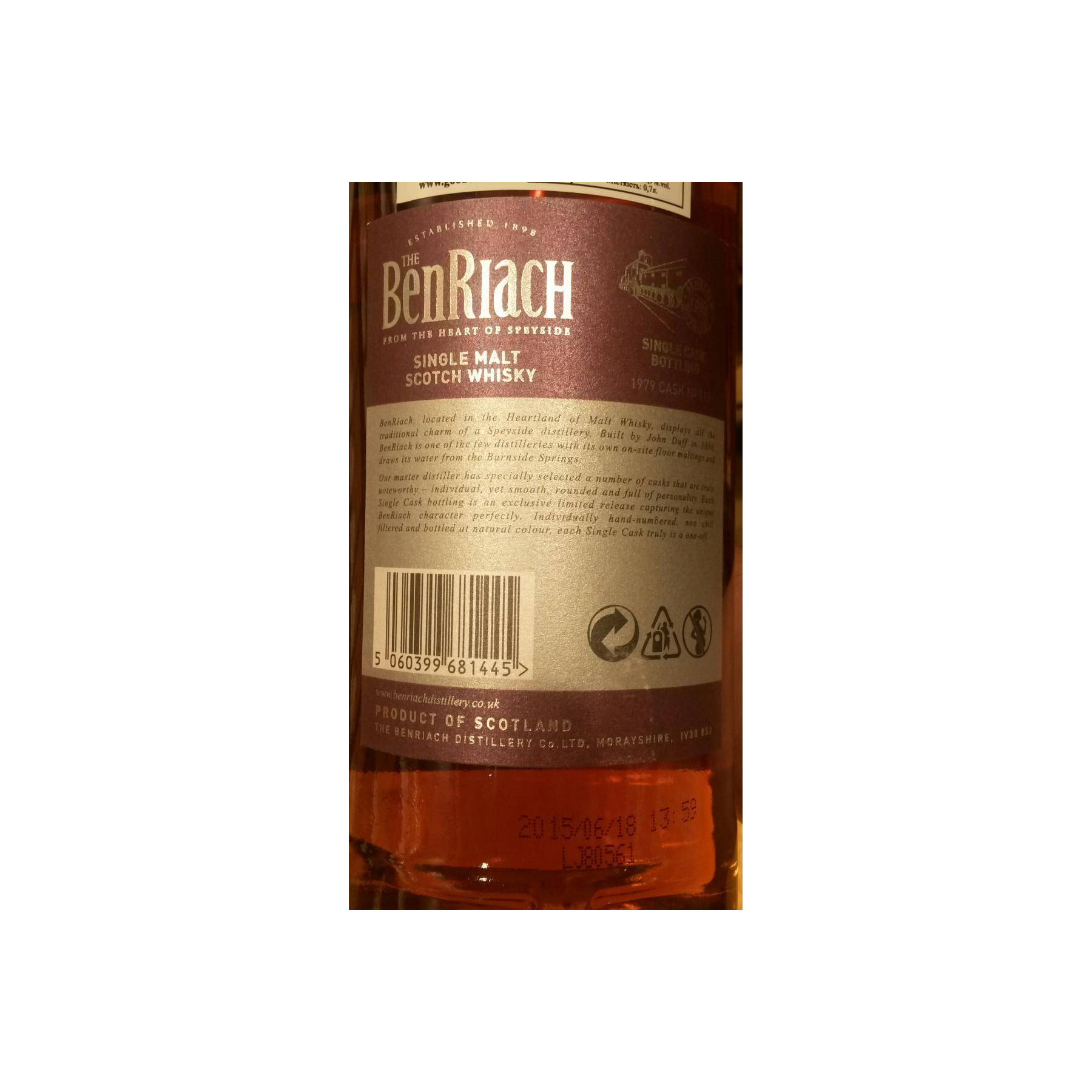 BenRiach 1979 35 Years Single Malt Whisky 2
