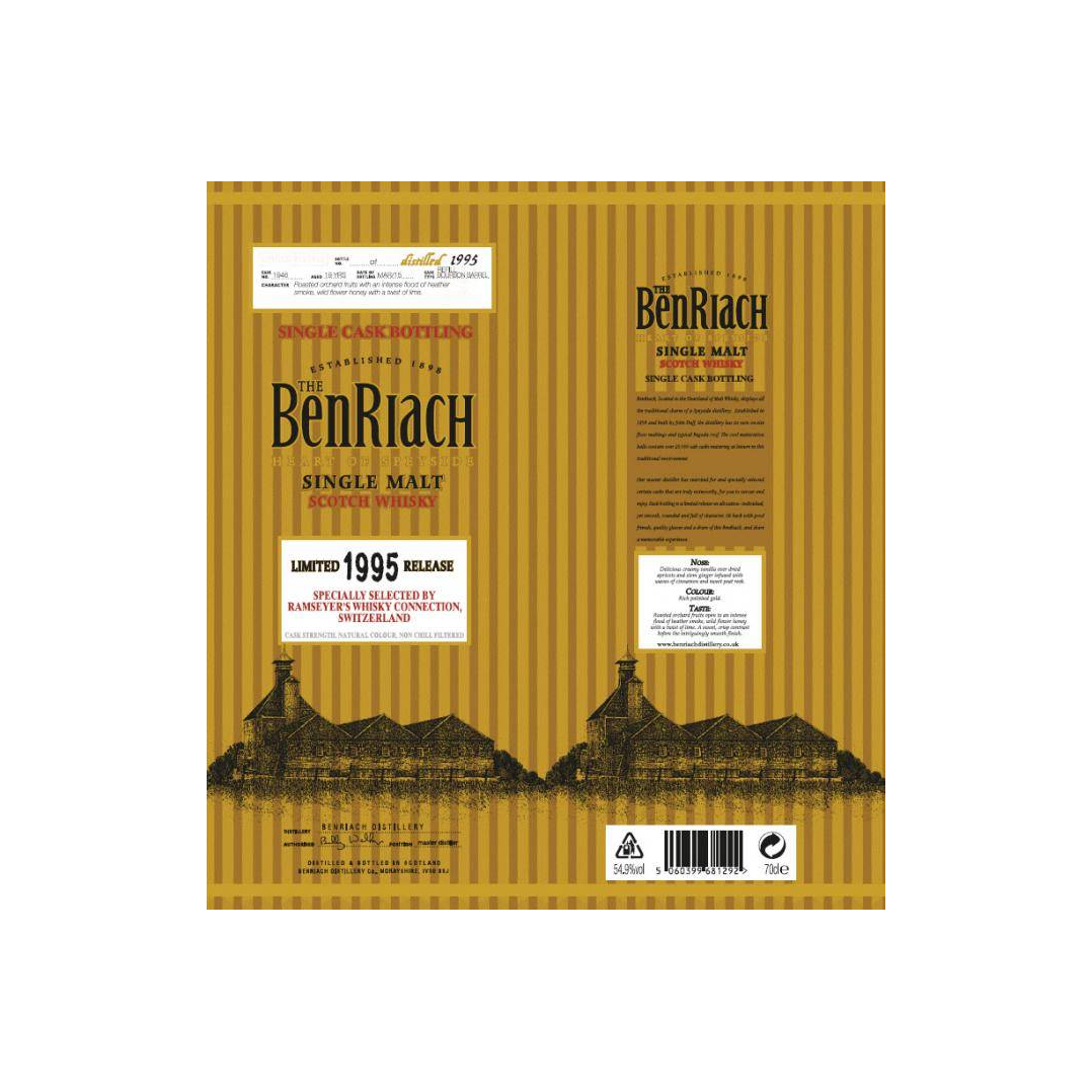 BenRiach Individual Cask Bottling 1995 19 Years Single Malt Whisky 3