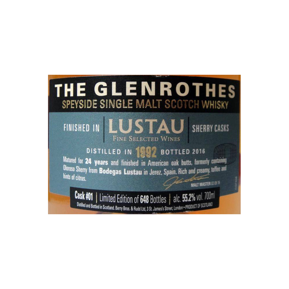 The Glenrothes 1992 24 Years Single Malt Whisky 2