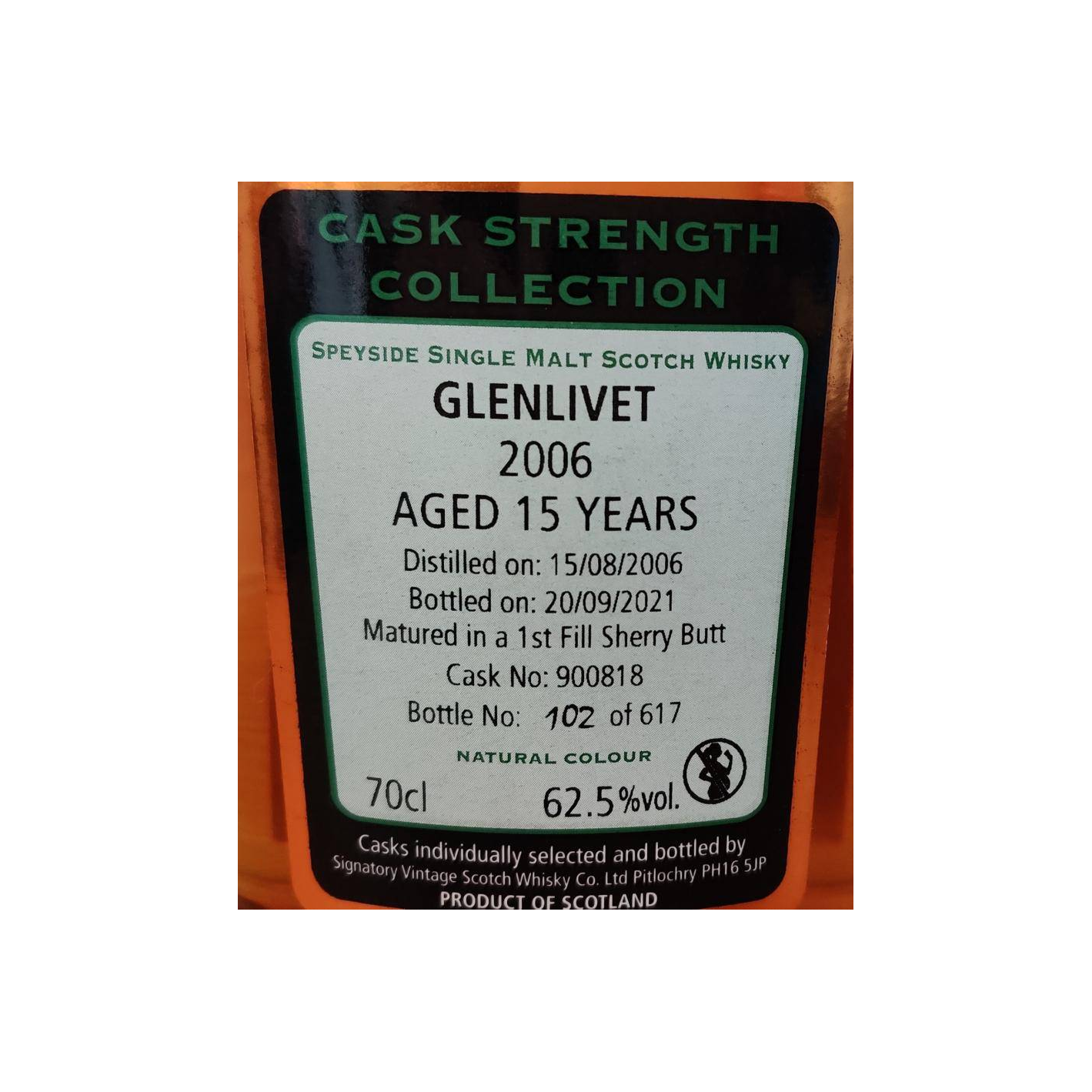 The Glenlivet Cask Strength Collection 2006 15 Years Single Malt Whisky 2