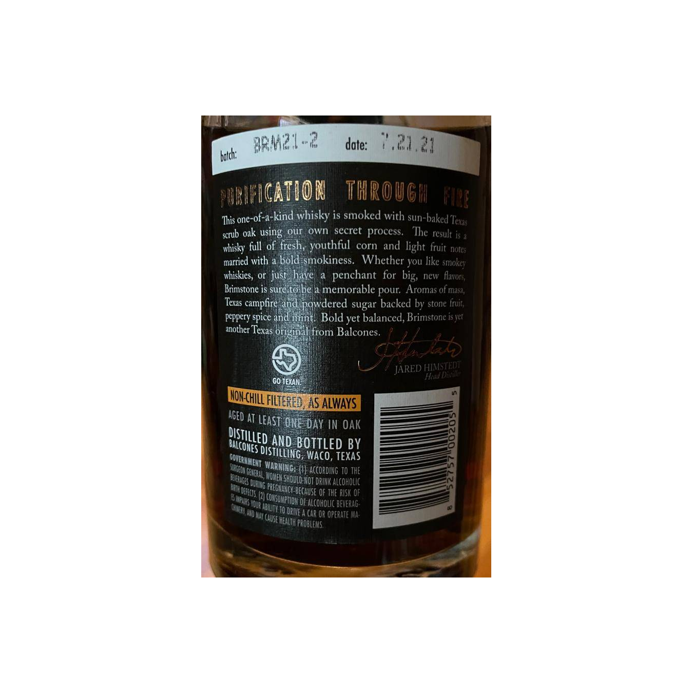 Balcones Corn Whisky 2
