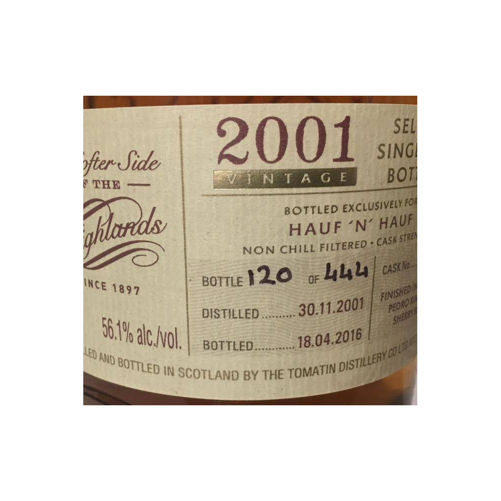 Tomatin 2001 14 Years Single Malt Whisky 3