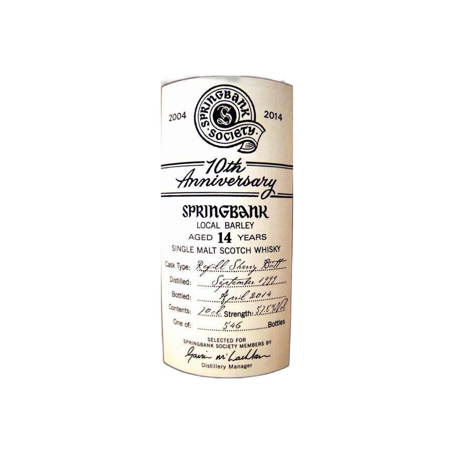 Springbank 1999 14 Years Single Malt Whisky 2