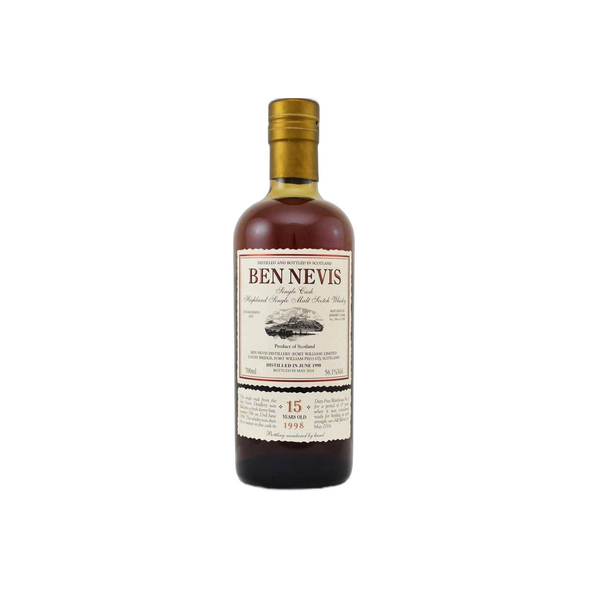 Ben Nevis Single Cask 1998 15 Years Single Malt Whisky