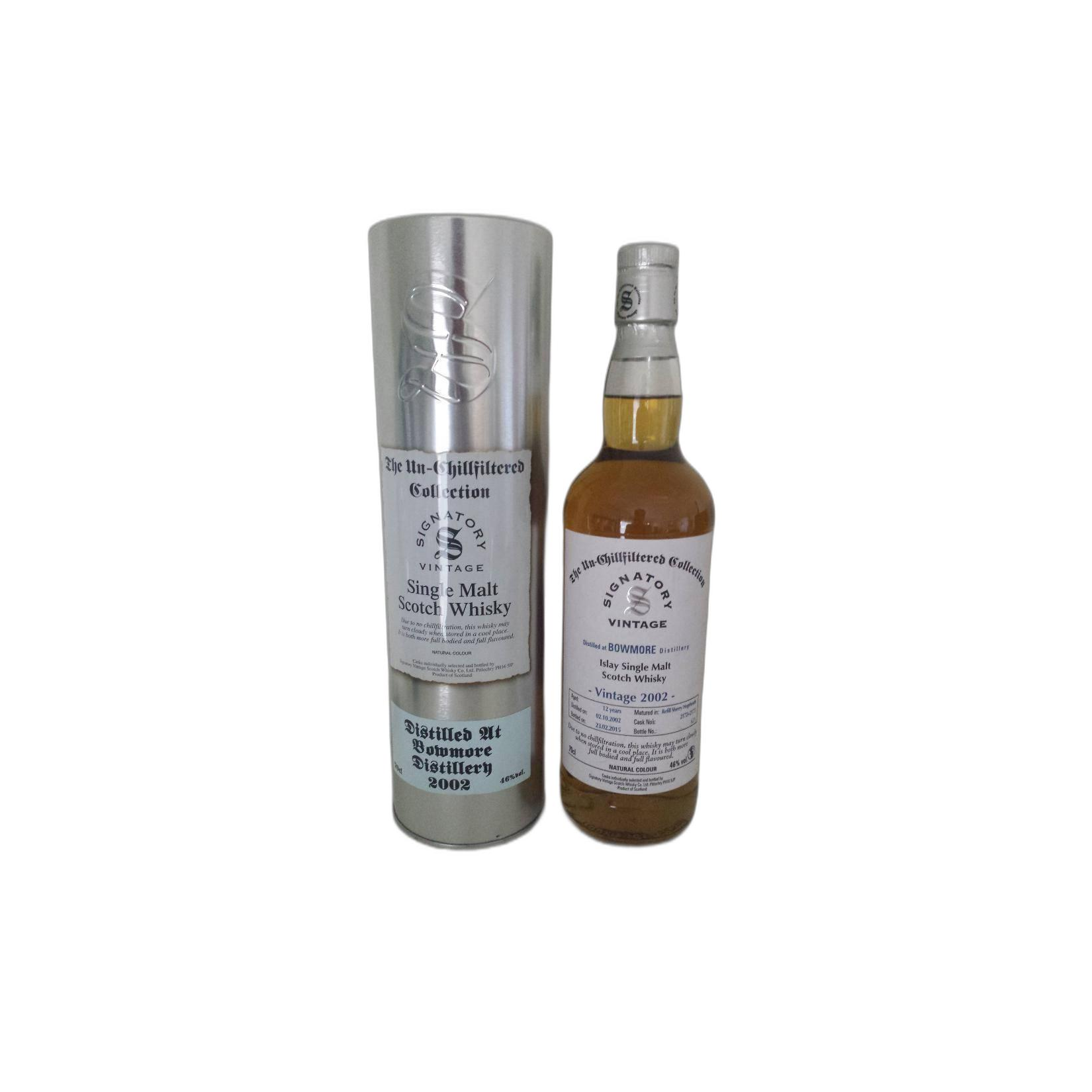 Bowmore The Un-Chillfiltered Collection 2002 12 Years Single Malt Whisky
