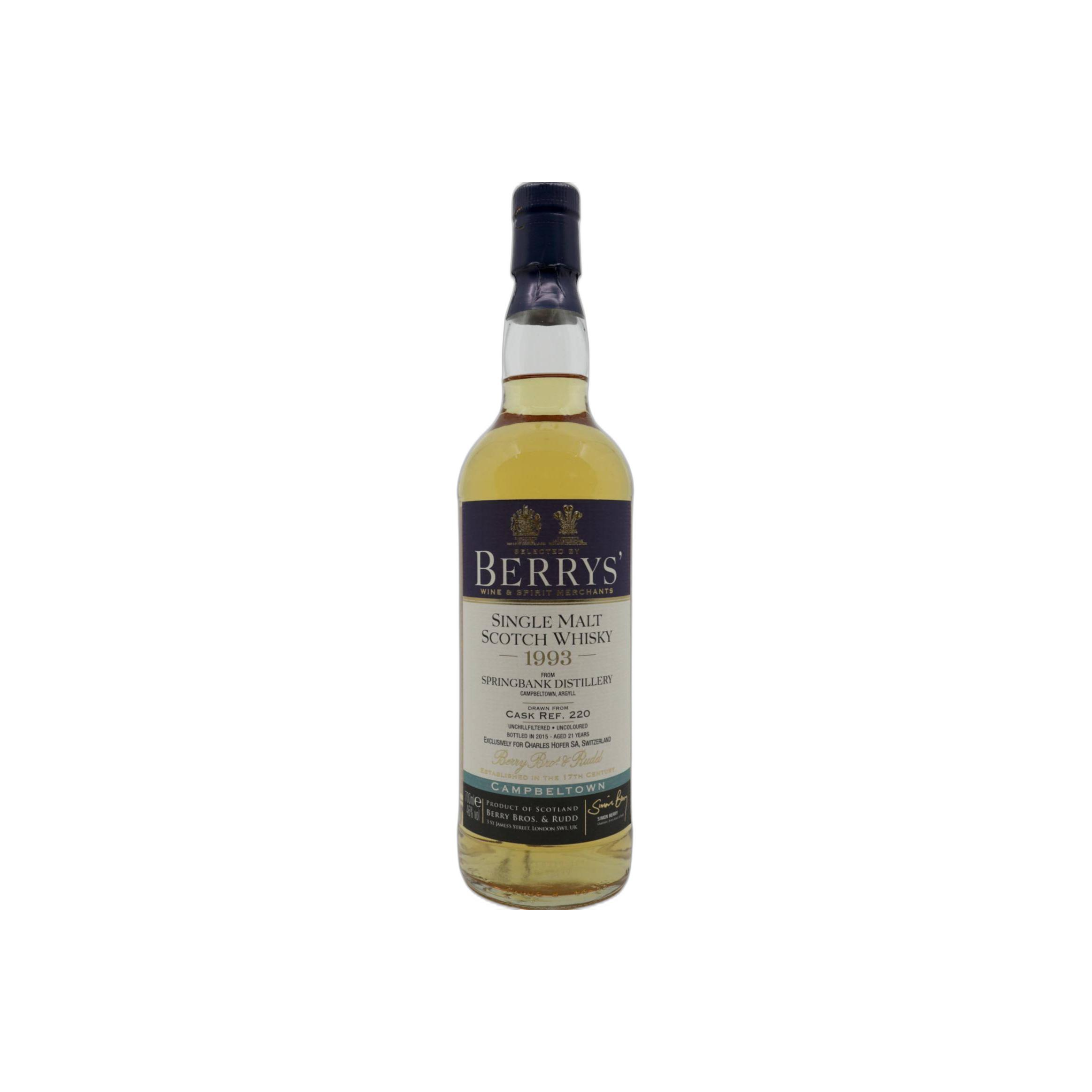 Springbank 1993 21 Years Single Malt Whisky