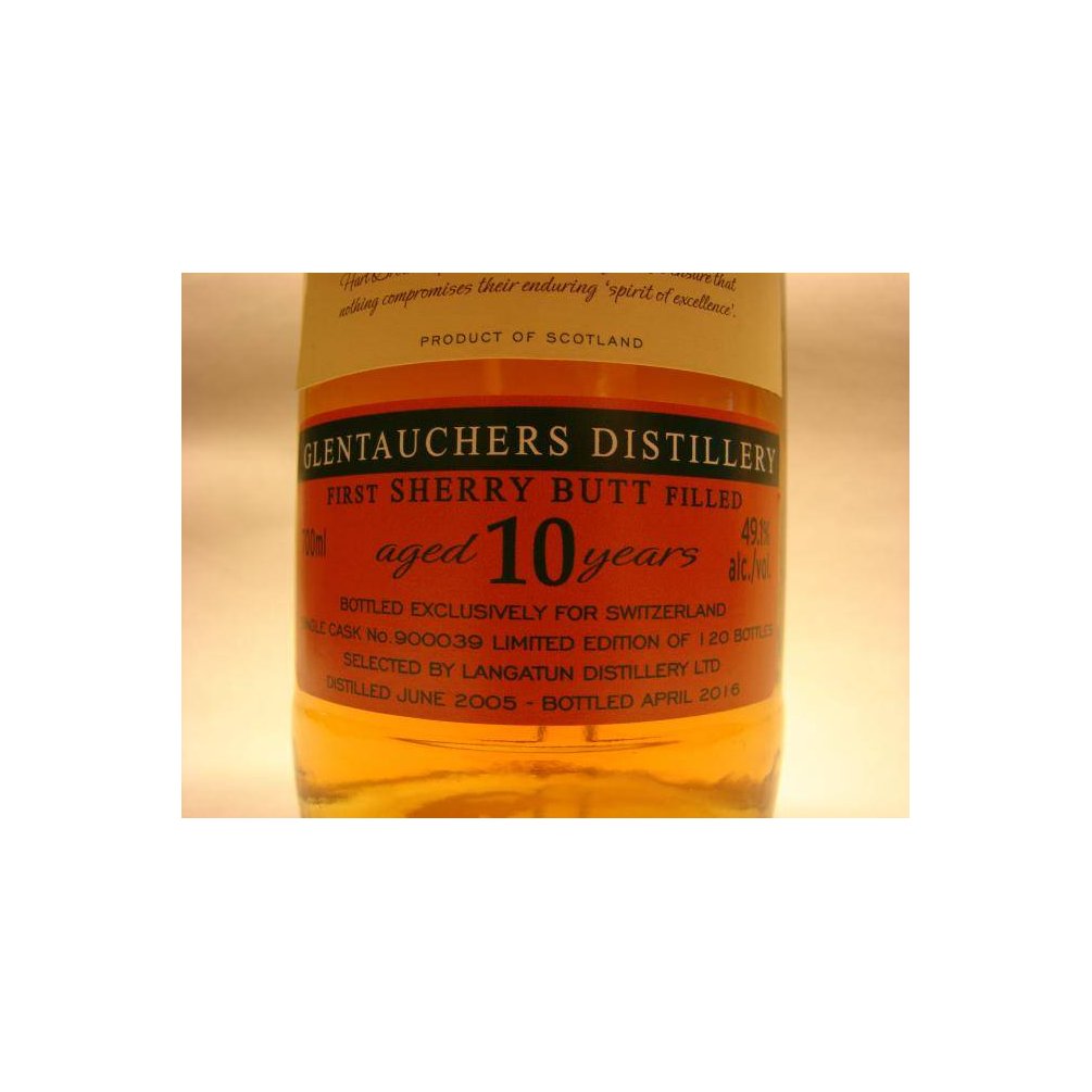 Glentauchers Finest Collection 2005 10 Years Single Malt Whisky 2