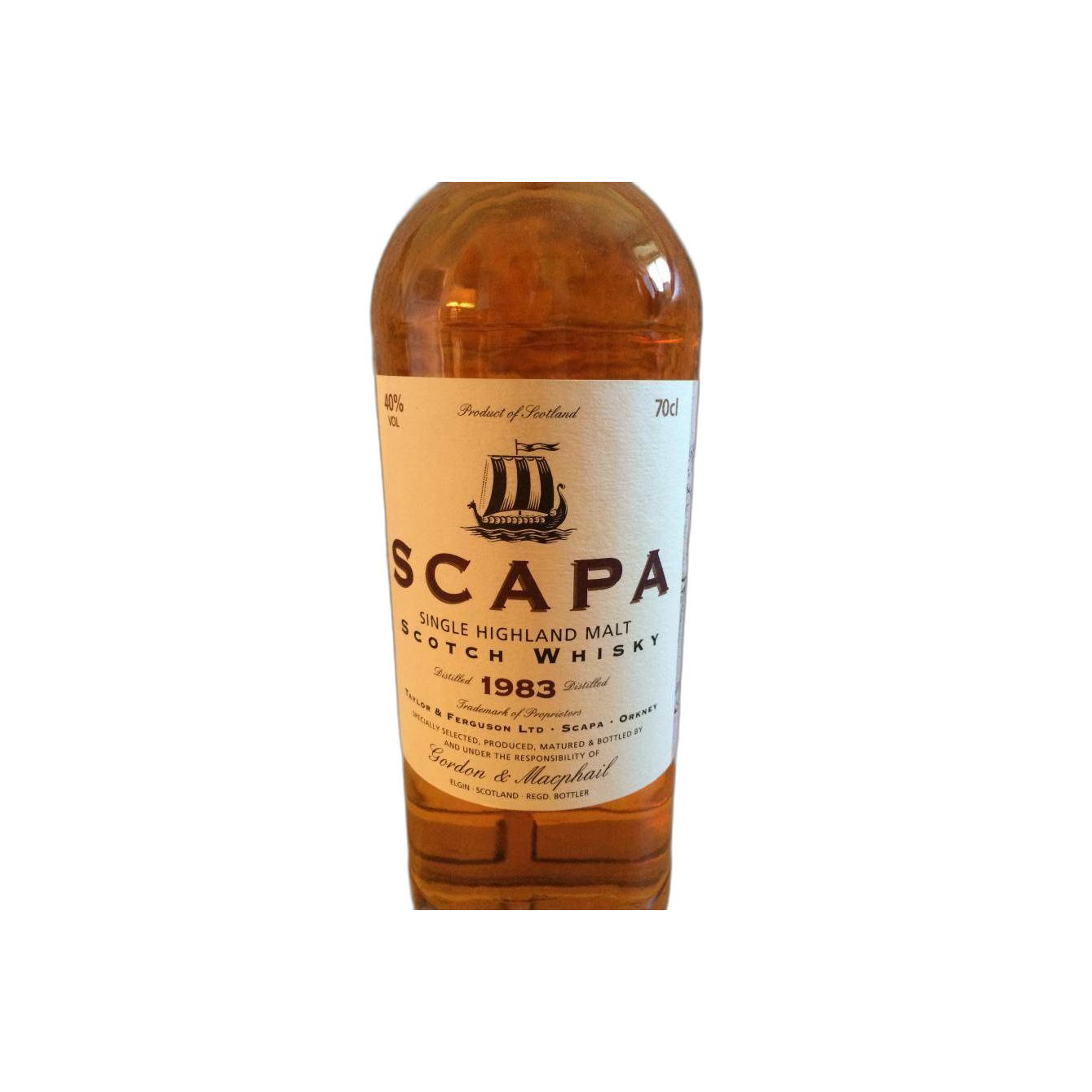 Scapa Licensed Bottling 1983 10 Years Single Malt Whisky