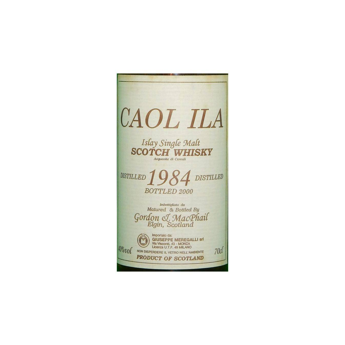 Caol Ila 1984 16 Years Single Malt Whisky
