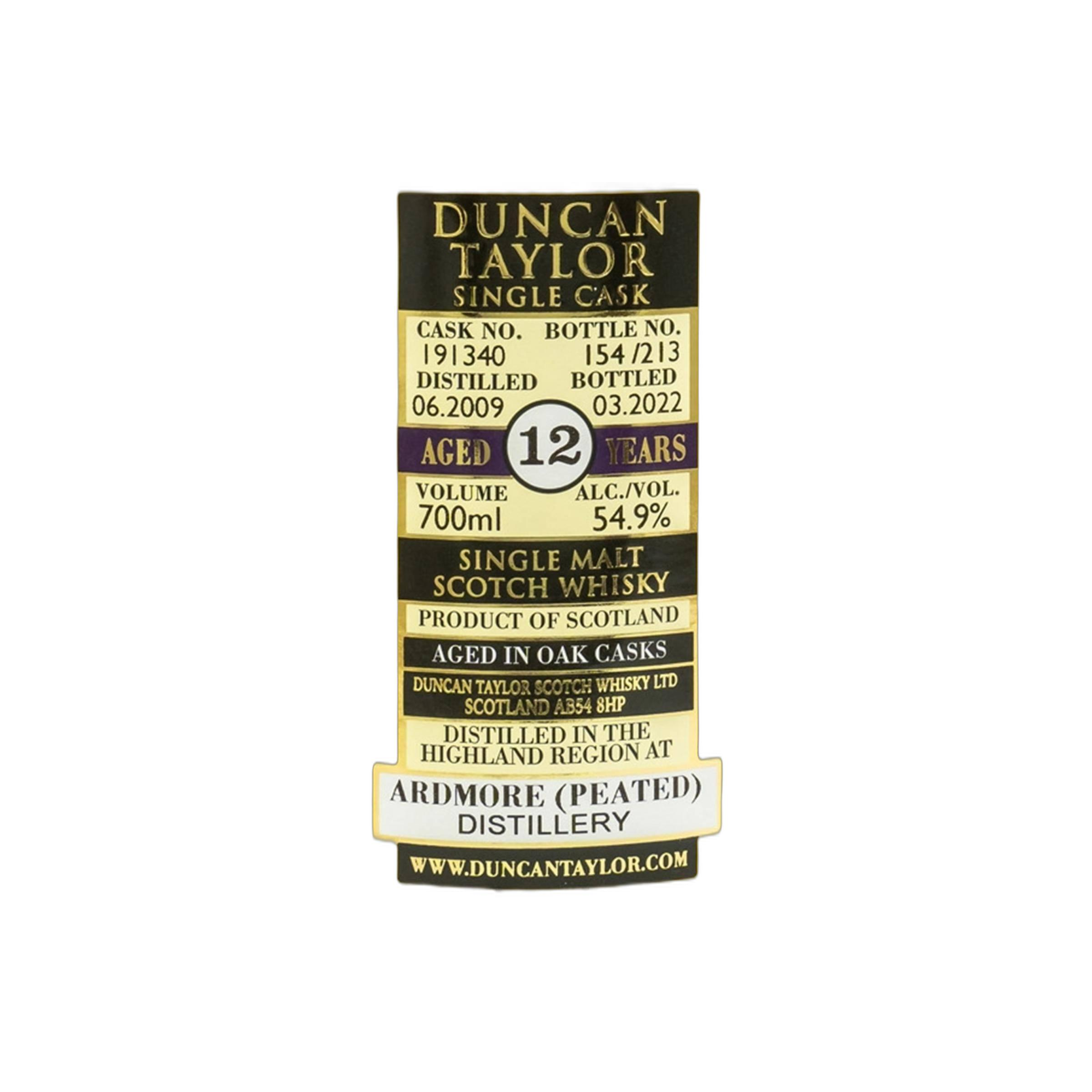 Ardmore Single Cask 2009 12 Years Single Malt Whisky 3
