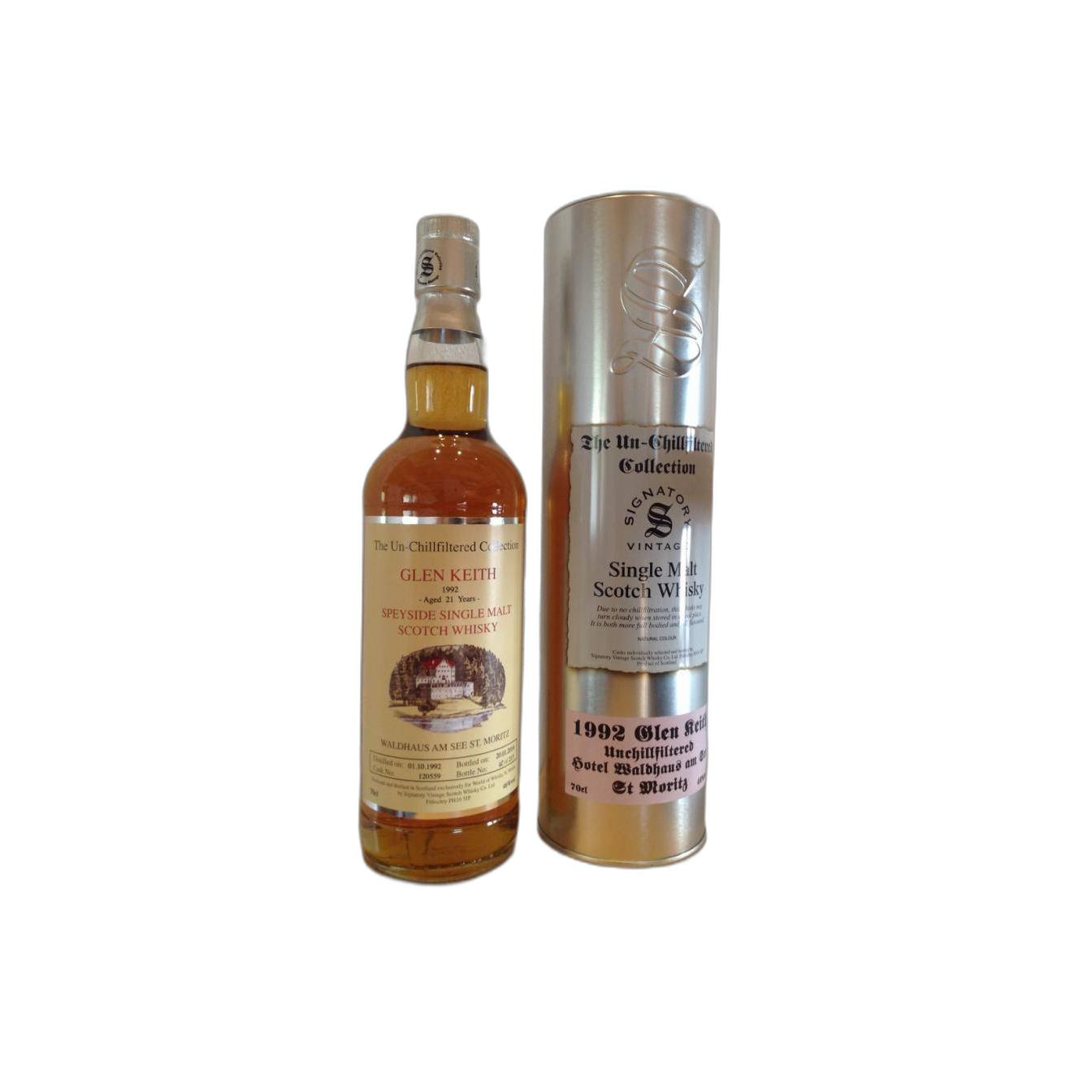 Glen Keith The Un-Chillfiltered Collection 1992 21 Years Single Malt Whisky 3