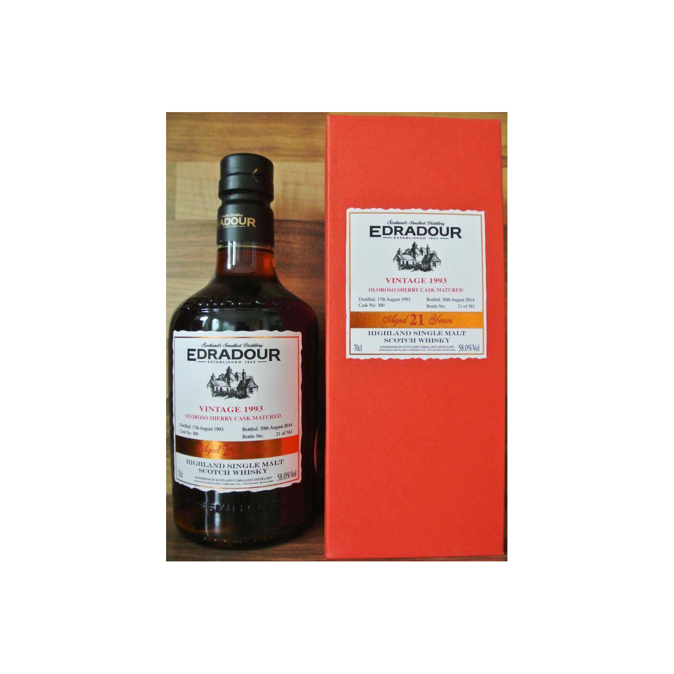 Edradour 1993 21 Years Single Malt Whisky 2