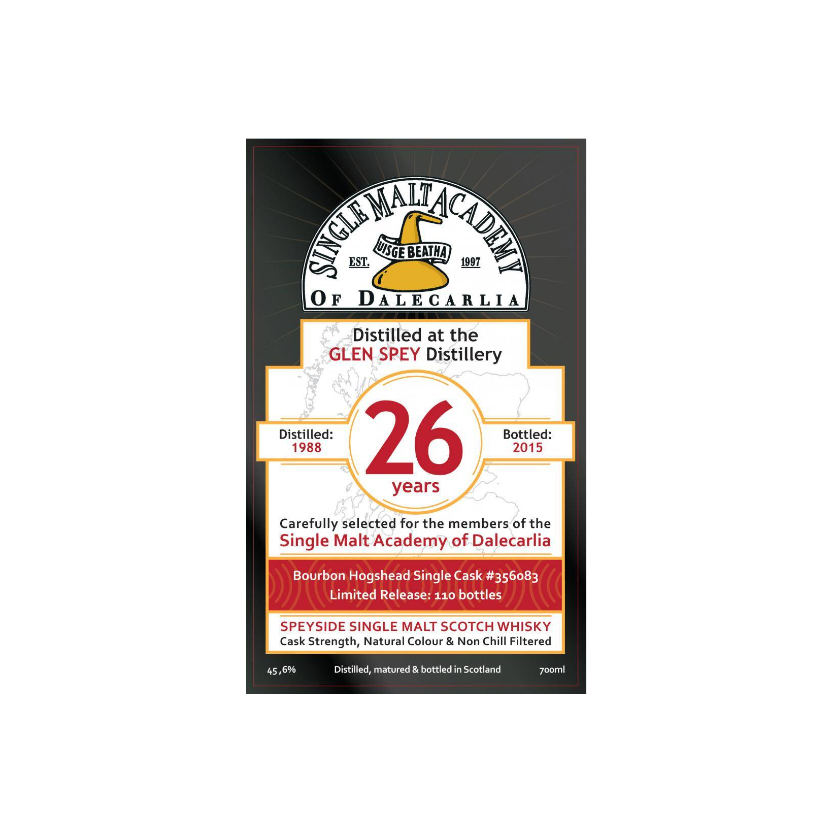 Glen Spey 1988 26 Years Single Malt Whisky 2