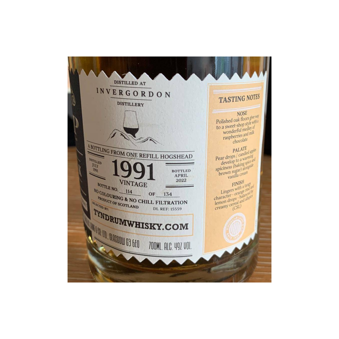 Invergordon 1991 30 Years Single Grain Whisky 2