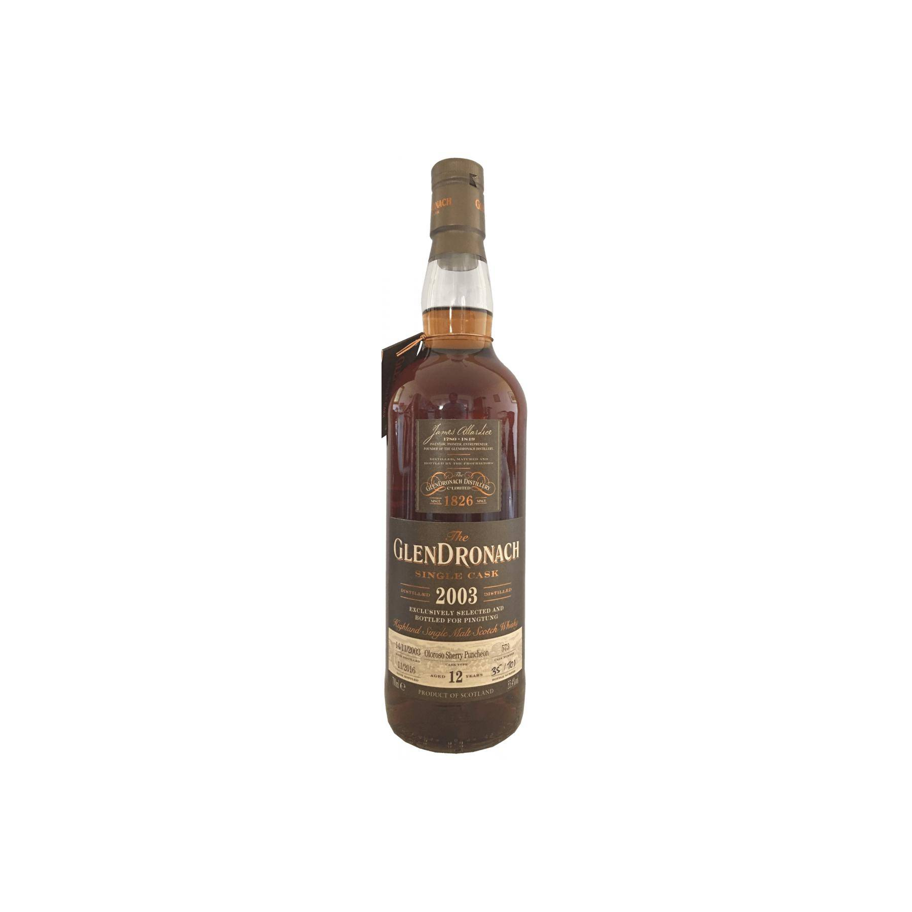 GlenDronach Single Cask 2003 12 Years Single Malt Whisky 2