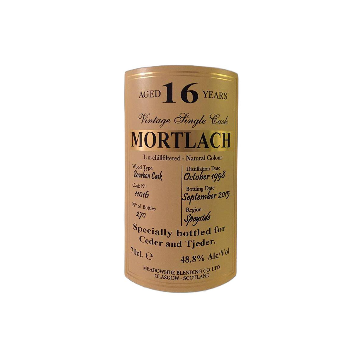 Mortlach 1998 16 Years Single Malt Whisky