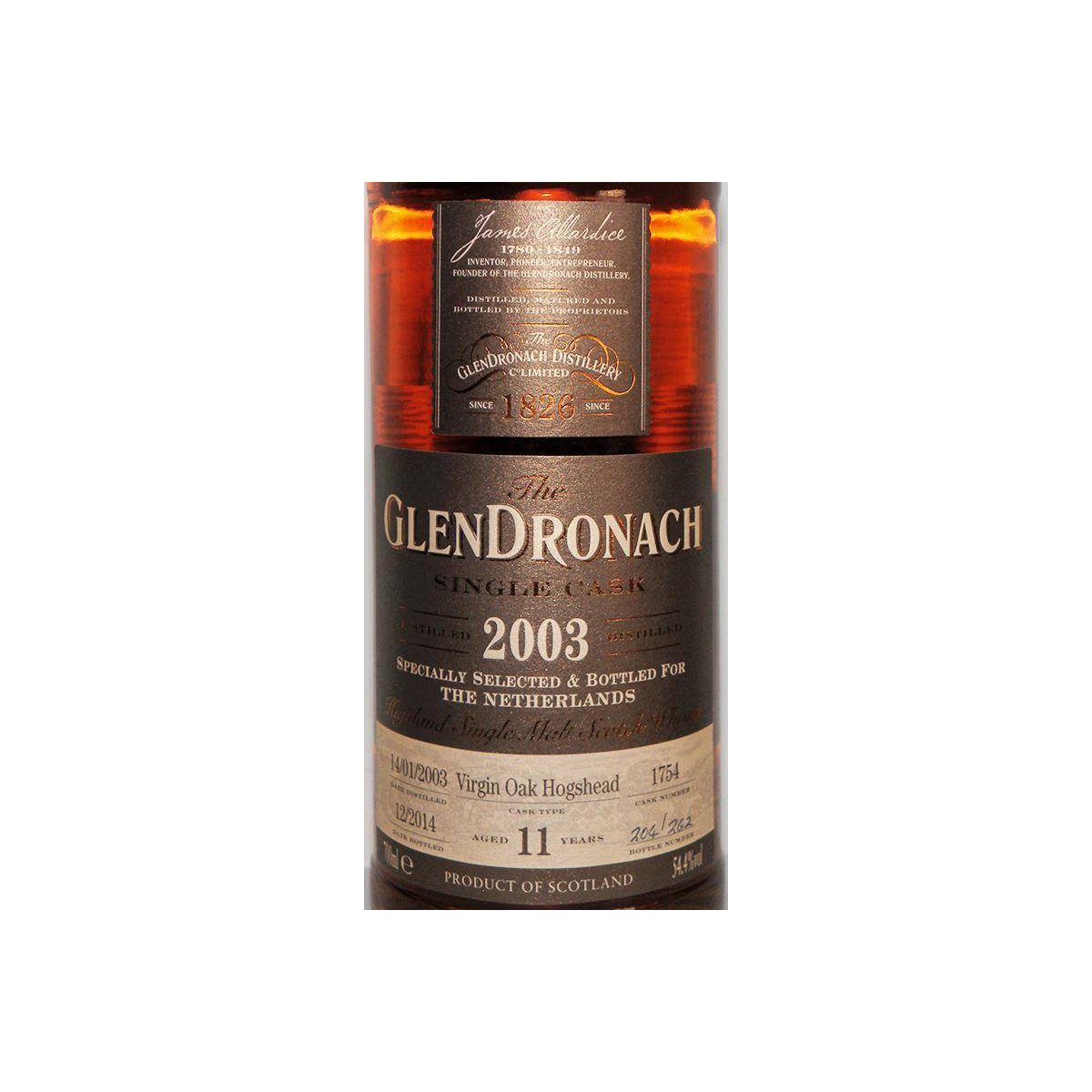 GlenDronach Single Cask 2003 11 Years Single Malt Whisky 2