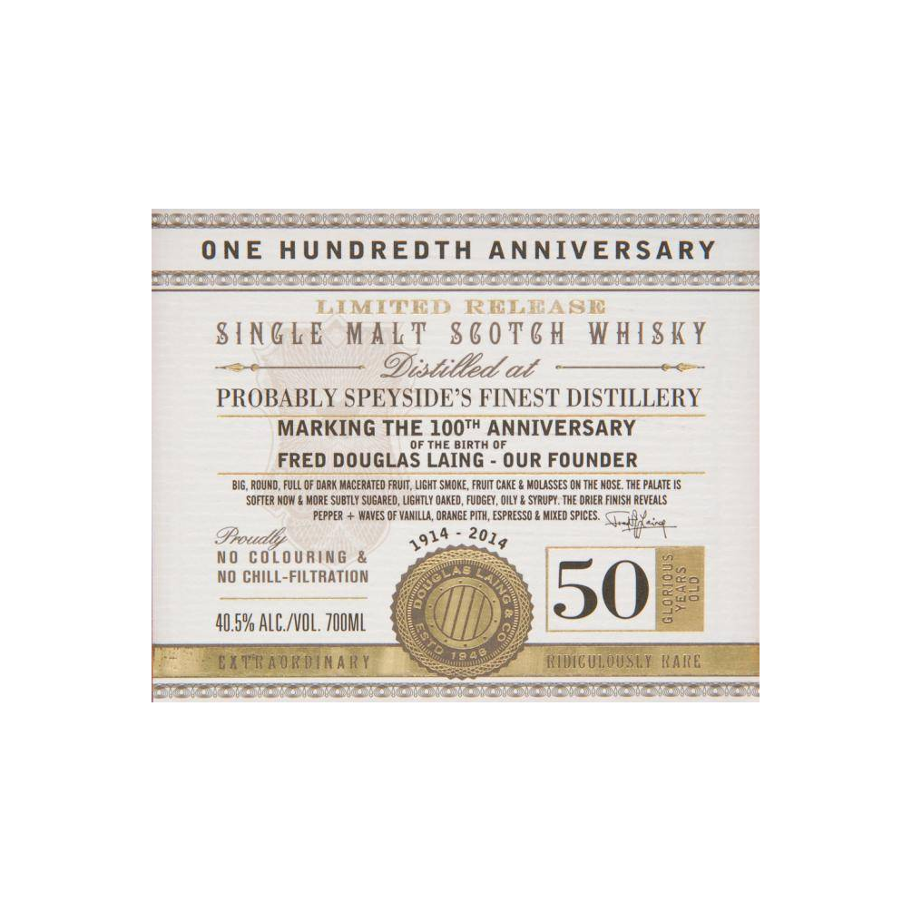 Douglas Laing 1964 50 Years Single Malt Whisky 2