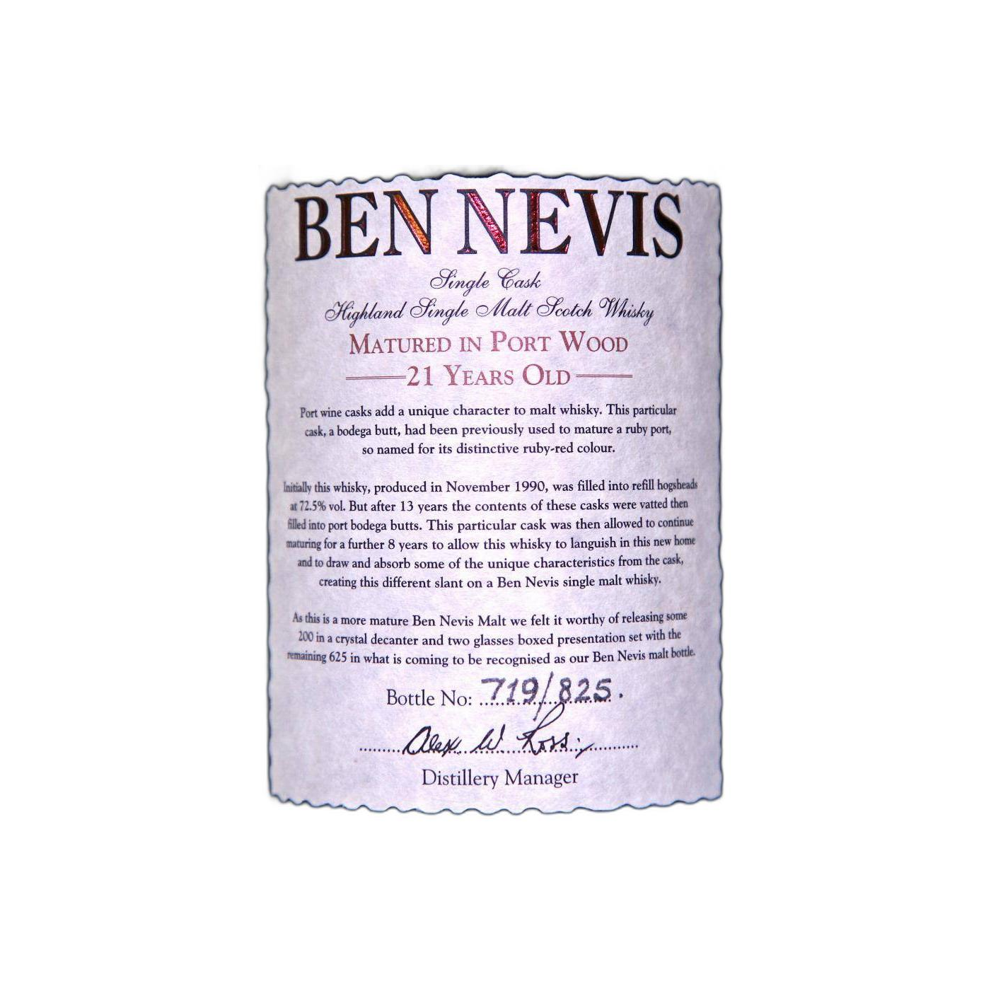 Ben Nevis Single Cask 1990 21 Years Single Malt Whisky 3
