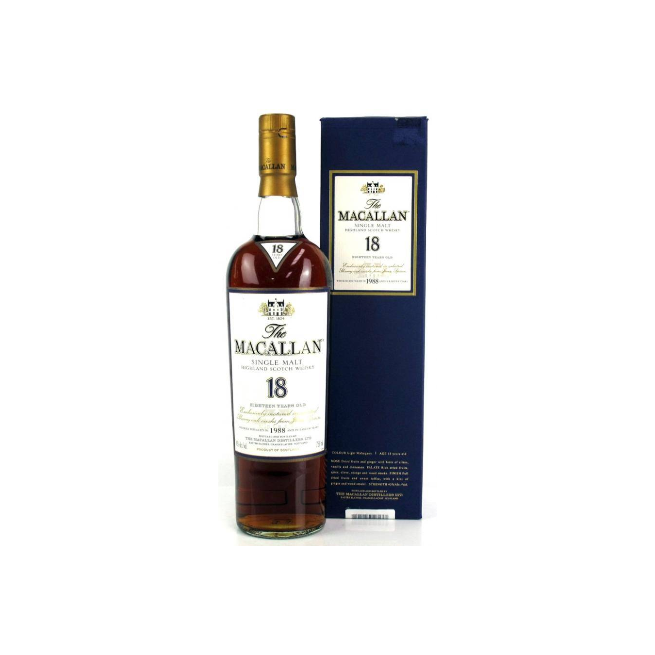 The Macallan 1988 18 Years Single Malt Whisky