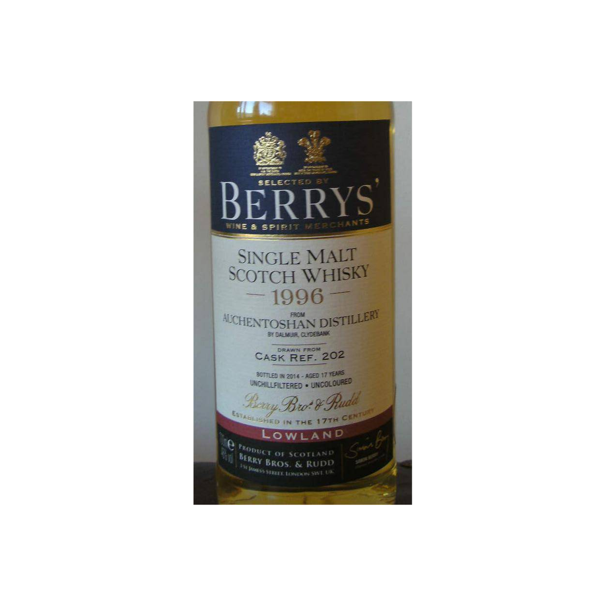 Auchentoshan 1996 17 Years Single Malt Whisky